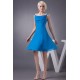 A-Line Beaded Spaghetti Strap Short Blue Chiffon Bridesmaid Dresses/Wedding Party Dresses BD010451 A-Line Beaded Spaghetti Strap Short Blue Chiffon Bridesmaid Dresses/Wedding Party Dresses BD010451