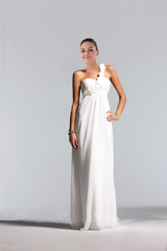 Empire One-Shoulder Floor-Length Chiffon Bridesmaid Dresses/Wedding Party Dresses/Maternity Dresses BD010457 Empire One-Shoulder Floor-Length Chiffon Bridesmaid Dresses/Wedding Party Dresses/Maternity Dresses BD010457
