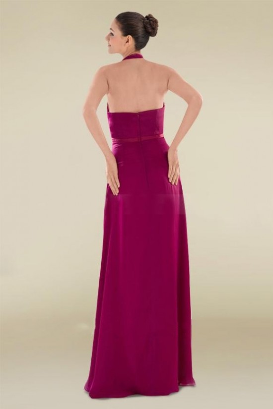 A-Line Halter Floor-Length Chiffon Bridesmaid Dresses/Wedding Party Dresses BD010473 A-Line Halter Floor-Length Chiffon Bridesmaid Dresses/Wedding Party Dresses BD010473