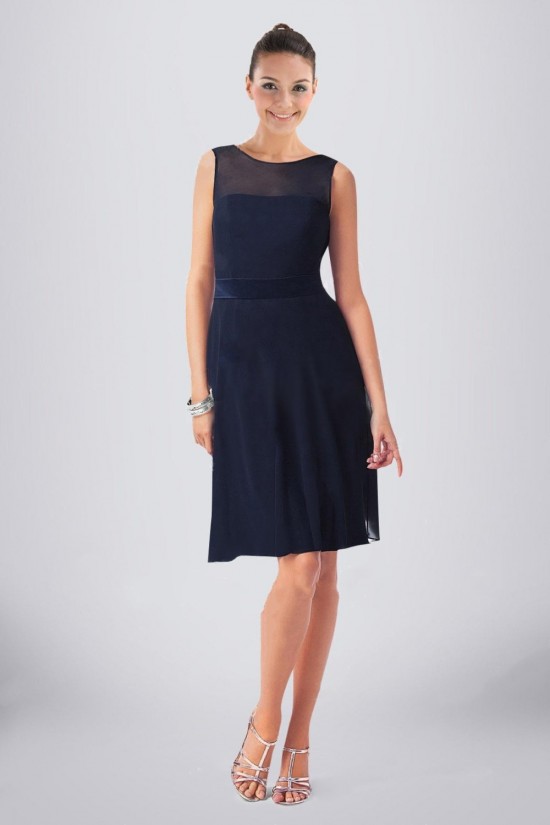 A-Line Short Chiffon Knee-Length Bridesmaid Dresses/Wedding Party Dresses BD010486