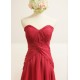 A-Line Sweetheart Long Red Chiffon Bridesmaid Dresses/Wedding Party Dresses BD010489 A-Line Sweetheart Long Red Chiffon Bridesmaid Dresses/Wedding Party Dresses BD010489
