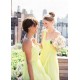 A-Line Sweetheart Short Yellow Chiffon Bridesmaid Dresses/Evening Dresses BD010504