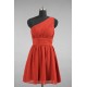 A-Line One-Shoulder Short Chiffon Bridesmaid Dresses/Evening Dresses BD010510 A-Line One-Shoulder Short Chiffon Bridesmaid Dresses/Evening Dresses BD010510