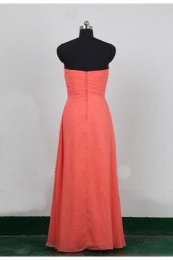 A-Line Sweetheart Long Chiffon Bridesmaid Dresses/Evening Dresses BD010518