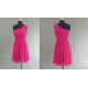 A-Line One-Shoulder Hot Pink Short Chiffon Bridesmaid Dresses/Evening Dresses BD010530 A-Line One-Shoulder Hot Pink Short Chiffon Bridesmaid Dresses/Evening Dresses BD010530