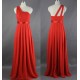 A-Line One-Shoulder Long Chiffon Bridesmaid Dresses/Evening Dresses BD010533 A-Line One-Shoulder Long Chiffon Bridesmaid Dresses/Evening Dresses BD010533