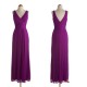 A-Line V-Neck Long Purple Chiffon Bridesmaid Dresses/Evening Dresses BD010540 A-Line V-Neck Long Purple Chiffon Bridesmaid Dresses/Evening Dresses BD010540