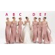 A-Line Long Pink Chiffon Bridesmaid Dresses/Evening Dresses BD010542 A-Line Long Pink Chiffon Bridesmaid Dresses/Evening Dresses BD010542