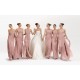 A-Line Long Pink Chiffon Bridesmaid Dresses/Evening Dresses BD010542 A-Line Long Pink Chiffon Bridesmaid Dresses/Evening Dresses BD010542