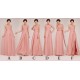 A-Line Long Pink Chiffon Bridesmaid Dresses/Evening Dresses BD010542 A-Line Long Pink Chiffon Bridesmaid Dresses/Evening Dresses BD010542