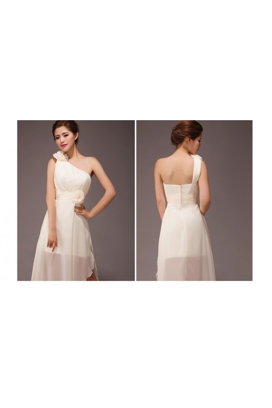 A-Line High Low One-Shoulder Chiffon Bridesmaid Dresses/Evening Dresses BD010558 A-Line High Low One-Shoulder Chiffon Bridesmaid Dresses/Evening Dresses BD010558