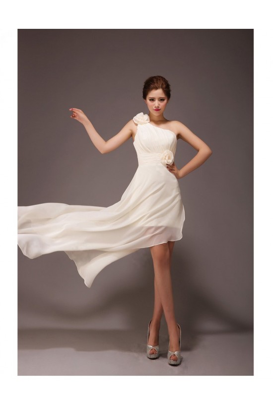 A-Line High Low One-Shoulder Chiffon Bridesmaid Dresses/Evening Dresses BD010558 A-Line High Low One-Shoulder Chiffon Bridesmaid Dresses/Evening Dresses BD010558