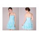 A-Line Strapless Short Blue Chiffon Bridesmaid Dresses/Evening Dresses BD010567 A-Line Strapless Short Blue Chiffon Bridesmaid Dresses/Evening Dresses BD010567