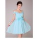 A-Line Off-The-Shoulder Short Blue Chiffon Bridesmaid Dresses/Evening Dresses BD010570 A-Line Off-The-Shoulder Short Blue Chiffon Bridesmaid Dresses/Evening Dresses BD010570