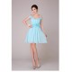 A-Line Off-The-Shoulder Short Blue Chiffon Bridesmaid Dresses/Evening Dresses BD010570 A-Line Off-The-Shoulder Short Blue Chiffon Bridesmaid Dresses/Evening Dresses BD010570