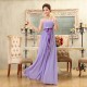 A-Line Strapless Long Purple Chiffon Bridesmaid Dresses/Evening Dresses BD010571 A-Line Strapless Long Purple Chiffon Bridesmaid Dresses/Evening Dresses BD010571