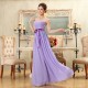A-Line Strapless Long Purple Chiffon Bridesmaid Dresses/Evening Dresses BD010571 A-Line Strapless Long Purple Chiffon Bridesmaid Dresses/Evening Dresses BD010571