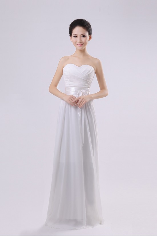 A-Line Strapless Long Chiffon Bridesmaid Dresses/Evening Dresses BD010577 A-Line Strapless Long Chiffon Bridesmaid Dresses/Evening Dresses BD010577