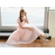 Short Cap-Sleeve Tulle Pink Bridesmaid Dresses/Evening Dresses BD010593 Short Cap-Sleeve Tulle Pink Bridesmaid Dresses/Evening Dresses BD010593