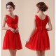 A-Line V-Neck Short Chiffon Bridesmaid Dresses/Evening Dresses BD010595 A-Line V-Neck Short Chiffon Bridesmaid Dresses/Evening Dresses BD010595