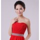 A-Line Strapless Long Red Chiffon Bridesmaid Dresses/Evening Dresses BD010601 A-Line Strapless Long Red Chiffon Bridesmaid Dresses/Evening Dresses BD010601