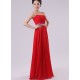 A-Line Strapless Long Red Chiffon Bridesmaid Dresses/Evening Dresses BD010601 A-Line Strapless Long Red Chiffon Bridesmaid Dresses/Evening Dresses BD010601