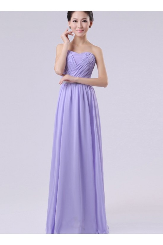 A-Line Strapless Long Purple Chiffon Bridesmaid Dresses/Evening Dresses BD010602 A-Line Strapless Long Purple Chiffon Bridesmaid Dresses/Evening Dresses BD010602