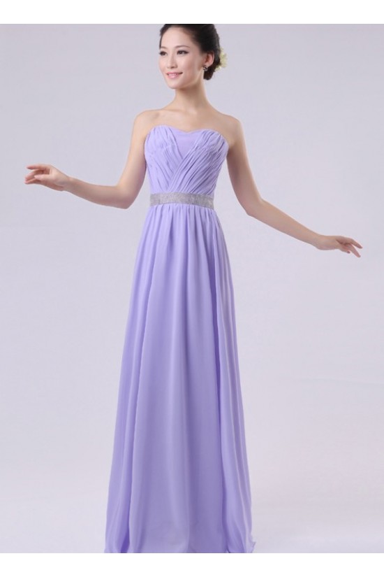 A-Line Strapless Long Purple Chiffon Bridesmaid Dresses/Evening Dresses BD010602 A-Line Strapless Long Purple Chiffon Bridesmaid Dresses/Evening Dresses BD010602