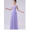 A-Line Strapless Long Purple Chiffon Bridesmaid Dresses/Evening Dresses BD010602