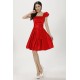 A-Line Short Red Satin Bridesmaid Dresses/Evening Dresses BD010611 A-Line Short Red Satin Bridesmaid Dresses/Evening Dresses BD010611