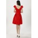 A-Line Short Red Satin Bridesmaid Dresses/Evening Dresses BD010611 A-Line Short Red Satin Bridesmaid Dresses/Evening Dresses BD010611