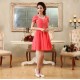 A-Line Off-The-Shoulder Short Beaded Chiffon Bridesmaid Dresses/Evening Dresses BD010613 A-Line Off-The-Shoulder Short Beaded Chiffon Bridesmaid Dresses/Evening Dresses BD010613