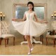 A-Line Off-The-Shoulder Short Beaded Chiffon Bridesmaid Dresses/Evening Dresses BD010614 A-Line Off-The-Shoulder Short Beaded Chiffon Bridesmaid Dresses/Evening Dresses BD010614
