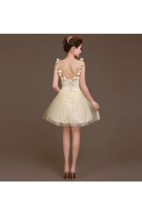 A-Line Short Tulle Bridesmaid Dresses/Evening Dresses BD010620 A-Line Short Tulle Bridesmaid Dresses/Evening Dresses BD010620