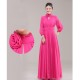 A-Line High Neck Long Sleeve Pink Chiffon Bridesmaid Dresses/Evening Dresses BD010622 A-Line High Neck Long Sleeve Pink Chiffon Bridesmaid Dresses/Evening Dresses BD010622