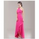 A-Line One-Shoulder Beaded Pink Chiffon Bridesmaid Dresses/Evening Dresses BD010623 A-Line One-Shoulder Beaded Pink Chiffon Bridesmaid Dresses/Evening Dresses BD010623