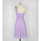 A-Line One-Shoulder Lilac Short Chiffon Bridesmaid Dresses/Evening Dresses BD010639 A-Line One-Shoulder Lilac Short Chiffon Bridesmaid Dresses/Evening Dresses BD010639