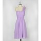 A-Line One-Shoulder Lilac Short Chiffon Bridesmaid Dresses/Evening Dresses BD010639 A-Line One-Shoulder Lilac Short Chiffon Bridesmaid Dresses/Evening Dresses BD010639