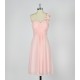 A-Line One-Shoulder Short Pink Chiffon Bridesmaid Dresses/Evening Dresses BD010640 A-Line One-Shoulder Short Pink Chiffon Bridesmaid Dresses/Evening Dresses BD010640