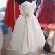 A-Line Strapless Short Satin and Tulle Bridesmaid Dresses/Evening Dresses BD010654 A-Line Strapless Short Satin and Tulle Bridesmaid Dresses/Evening Dresses BD010654