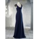 Sheath Cap Sleeve Long Chiffon and Lace Bridesmaid Dresses/Evening Dresses BD010659 Sheath Cap Sleeve Long Chiffon and Lace Bridesmaid Dresses/Evening Dresses BD010659