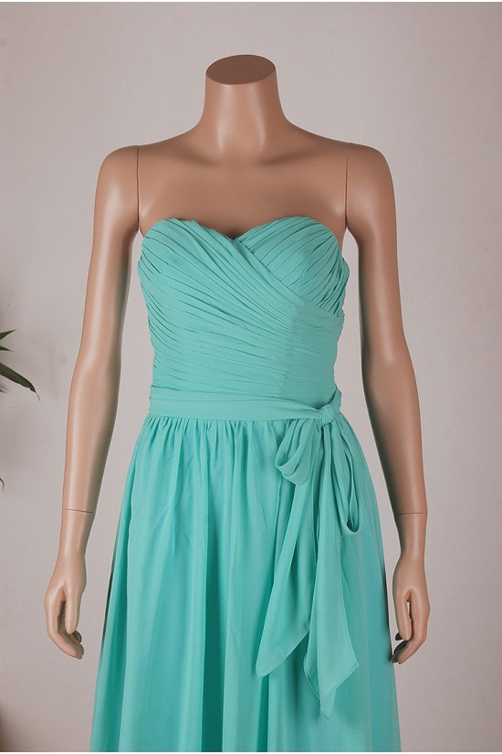 A-Line Sweetheart Long Blue Chiffon Bridesmaid Dresses/Wedding Party Dresses BD010673 A-Line Sweetheart Long Blue Chiffon Bridesmaid Dresses/Wedding Party Dresses BD010673