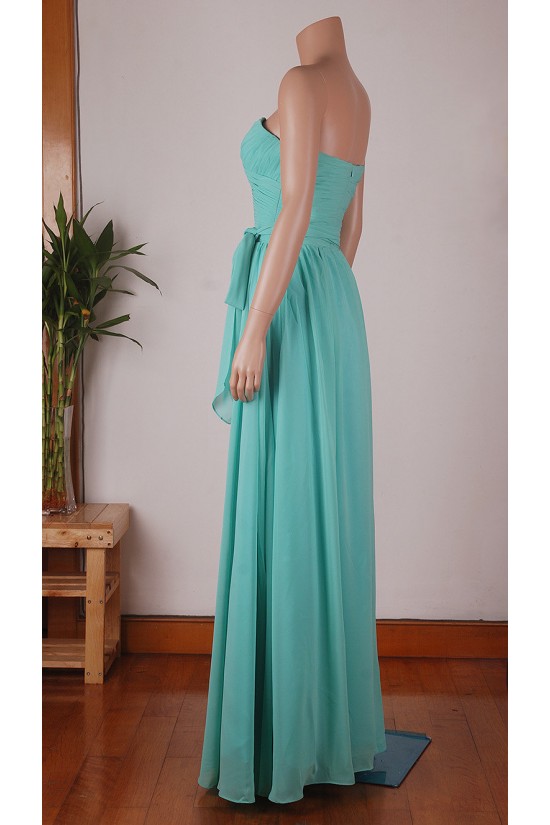 A-Line Sweetheart Long Blue Chiffon Bridesmaid Dresses/Wedding Party Dresses BD010673 A-Line Sweetheart Long Blue Chiffon Bridesmaid Dresses/Wedding Party Dresses BD010673