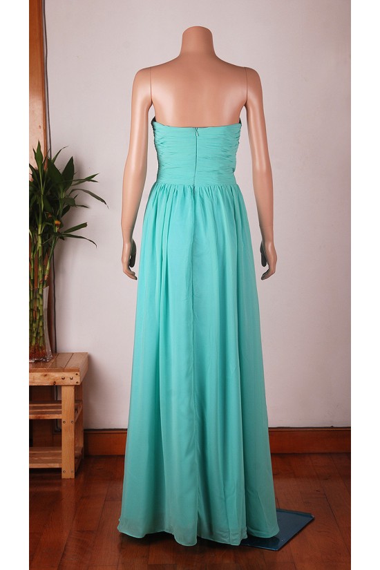 A-Line Sweetheart Long Blue Chiffon Bridesmaid Dresses/Wedding Party Dresses BD010674 A-Line Sweetheart Long Blue Chiffon Bridesmaid Dresses/Wedding Party Dresses BD010674