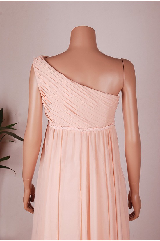 Empire One-Shoulder Long Chiffon Bridesmaid Dresses/Wedding Party Dresses/Maternity Dresses BD010675 Empire One-Shoulder Long Chiffon Bridesmaid Dresses/Wedding Party Dresses/Maternity Dresses BD010675