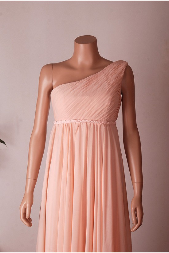 Empire One-Shoulder Long Chiffon Bridesmaid Dresses/Wedding Party Dresses/Maternity Dresses BD010675 Empire One-Shoulder Long Chiffon Bridesmaid Dresses/Wedding Party Dresses/Maternity Dresses BD010675