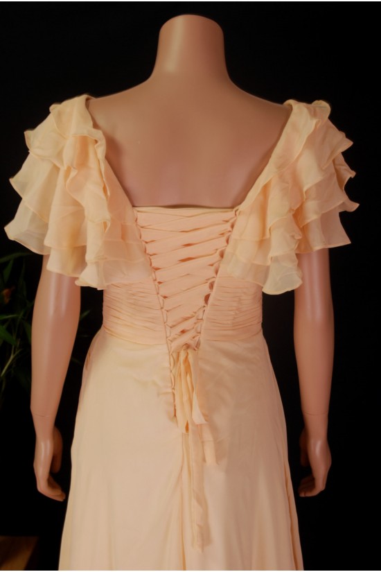 A-Line V-Neck Long Yellow Chiffon Bridesmaid Dresses/Wedding Party Dresses BD010690 A-Line V-Neck Long Yellow Chiffon Bridesmaid Dresses/Wedding Party Dresses BD010690