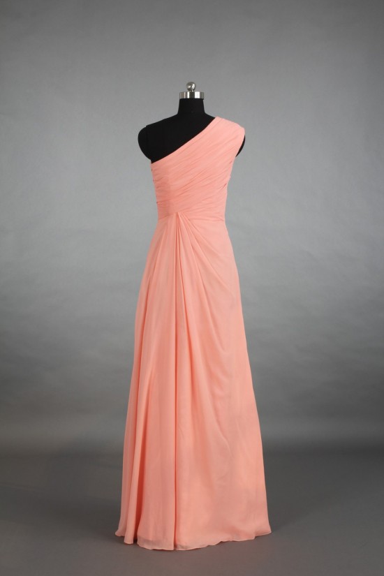 A-Line One-Shoulder Long Chiffon Bridesmaid Dresses/Wedding Party Dresses BD010693 A-Line One-Shoulder Long Chiffon Bridesmaid Dresses/Wedding Party Dresses BD010693
