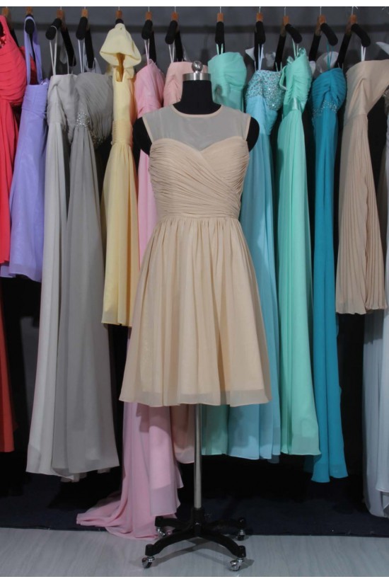 A-Line Short Chiffon Bridesmaid Dresses/Wedding Party Dresses BD010696 A-Line Short Chiffon Bridesmaid Dresses/Wedding Party Dresses BD010696