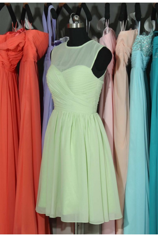 A-Line Short Chiffon Bridesmaid Dresses/Wedding Party Dresses BD010698 A-Line Short Chiffon Bridesmaid Dresses/Wedding Party Dresses BD010698
